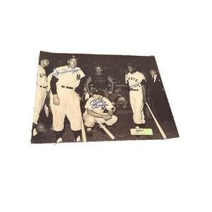 Baseball Legends Photo - Joe DiMaggio, Mickey Mantle, Willie Mays - autographed